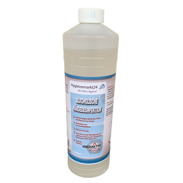 Desinfektionsmittel HM24 für Hände und Flächen - 1000 ml Flasche