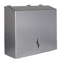 Edelstahl Papierhandtuchspender für bis zu 200 Papierhandtücher - matte oder polierte Oberfläche Edelstahl Papierhandtuchspender für bis zu 200 Papierhandtücher - matte oder polierte Oberfläche