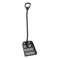 Ergonomische Vikan Schaufel mit Abflusslöchern, 350 mm - schwarz Ergonomische Vikan Schaufel mit Abflusslöchern, 350 mm - schwarz