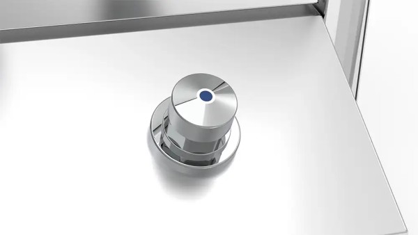 Edelstahl Waschbecken bodenstehend - Fußpedal