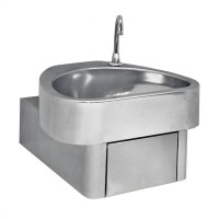 Edelstahl Handwaschbecken CLINICUM zur Kniebedienung Edelstahl Handwaschbecken CLINICUM zur Kniebedienung