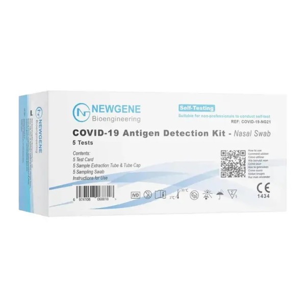 Newgene Antigen Schnelltest Nase für Laien 5er Packung