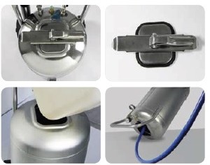 Edelstahl Schaumgerät 36 Liter - Detailansicht