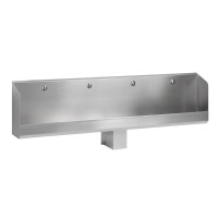 Wandhängende Edelstahl Urinalrinne SLPN05E mit Infrarot-Spülung, 2400 mm Wandhängende Edelstahl Urinalrinne SLPN05E mit Infrarot-Spülung, 2400 mm