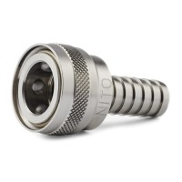 NiTO Food 1/2'' Edelstahl Kupplung mit Schlauchnippel 1/2'' NiTO Food 1/2'' Edelstahl Kupplung mit Schlauchnippel 1/2''