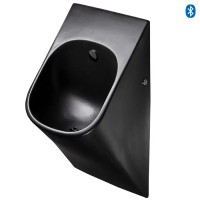 La Fontana Urinal schwarz SLP89 mit Radar-Urinalspülung und Bluetooth-Steuerung La Fontana Urinal schwarz SLP89 mit Radar-Urinalspülung und Bluetooth-Steuerung