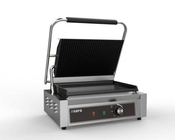 SARO Kontaktgrill Modell PG 1 B  Kategorie: KOCH- UND GARTECHNIK (THERMIK) Brutto-Gewicht: 19,00 kg EAN: 4017337035724 Versandart: Paket