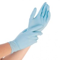 Nitril Einmalhandschuhe puderfrei, 200 Stück, CAT3 - blau Nitril Einmalhandschuhe puderfrei, 200 Stück, CAT3 - blau