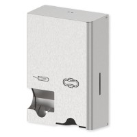Edelstahl Tampon und Bindenspender 21x31 cm - silber Edelstahl Tampon und Bindenspender 21x31 cm - silber