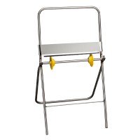 Edelstahl Putztuchrollenhalter, bodenstehend Edelstahl Putztuchrollenhalter, bodenstehend