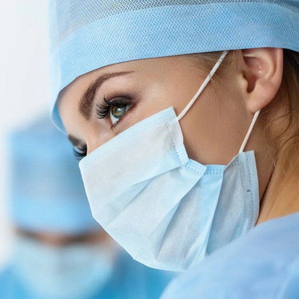 OP Maske blau, TYP IIR, 3-lagig