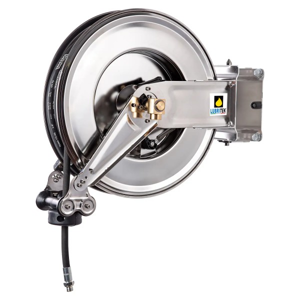 Schlauchaufroller Wasser/Luft mit 10 - 30m Gummischlauch 3/8'', 1/2'', 3/4'' oder 1'' - schwenkbare Ausführung