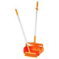 Vikan Kehrschaufelset mit Besen und geschlossener Kehrschaufel, 350 mm - orange Vikan Kehrschaufelset mit Besen und geschlossener Kehrschaufel, 350 mm - orange