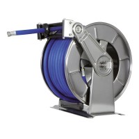 Schlauchaufroller HR3503BK aus Edelstahl oder Stahl mit optionalem Bremssystem für 35m Schlauch 3/4'' Schlauchaufroller HR3503BK aus Edelstahl oder Stahl mit optionalem Bremssystem für 35m Schlauch 3/4''