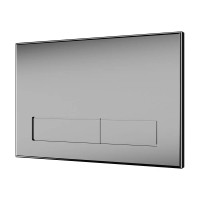 Edelstahl WC-Drückerplatte SLW54 für 2-Mengen-Spülung Edelstahl WC-Drückerplatte SLW54 für 2-Mengen-Spülung