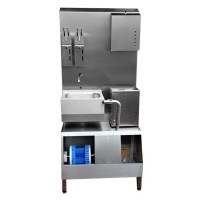 Edelstahl Hygienecenter HM24 mit Wandarmatur und Legionellen Prävention Edelstahl Hygienecenter HM24 mit Wandarmatur und Legionellen Prävention