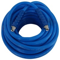 PVC-Lebensmittelschlauch blufood® mit AGR Edelstahl-Armaturen 50 bar DN12 PVC-Lebensmittelschlauch blufood® mit AGR Edelstahl-Armaturen 50 bar DN12