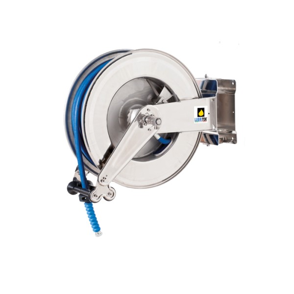 Schwenkbarer Edelstahl Schlauchaufroller mit 10 - 30m Schlauch 3/8"