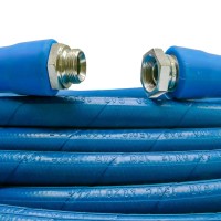 Wasserschlauch 1SN DN12 bis 180 bar mit Stahl-Armaturen und gewickelter Decke Wasserschlauch 1SN DN12 bis 180 bar mit Stahl-Armaturen und gewickelter Decke