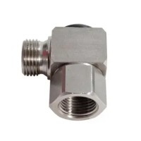 90° Edelstahl Drehgelenk mit G 1/2'' für Schlauchaufroller 90° Edelstahl Drehgelenk mit G 1/2'' für Schlauchaufroller