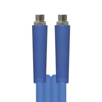 PVC-Lebensmittelschlauch PUReClean365+ 100 DN12 blau mit Edelstahl AGR-Armaturen 1/2'' PVC-Lebensmittelschlauch PUReClean365+ 100 DN12 blau mit Edelstahl AGR-Armaturen 1/2''