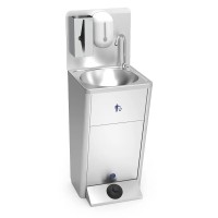 Mobiles Waschbecken mit Wassertank, Seifen- und Papierhandtuchspender und Papierkorb Mobiles Waschbecken mit Wassertank, Seifen- und Papierhandtuchspender und Papierkorb