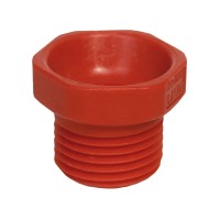 PVC Düsenmutter, rot PVC Düsenmutter, rot