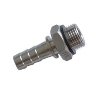 Vorschau: 1/2'' Edelstahl-Armatur mit BSP-Außengewinde, FKM Flachdichtung Vorschau: 1/2'' Edelstahl-Armatur mit BSP-Außengewinde, FKM Flachdichtung