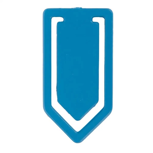 Kunststoff Büroklammern detektierbar, blau - 2,5 x 5 cm