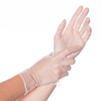 Vinylhandschuhe Ideal puderfrei - weiß Vinylhandschuhe Ideal puderfrei - weiß