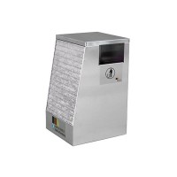 Edelstahl Mattenklopfer mit 60 Liter Abfallbehälter für Tankstellen und Waschanlagen Edelstahl Mattenklopfer mit 60 Liter Abfallbehälter für Tankstellen und Waschanlagen