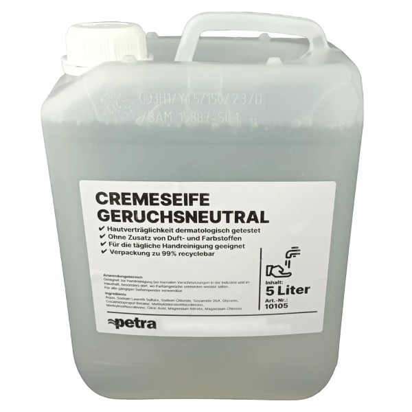 Petra Cremeseife geruchsneutral - 5 Liter