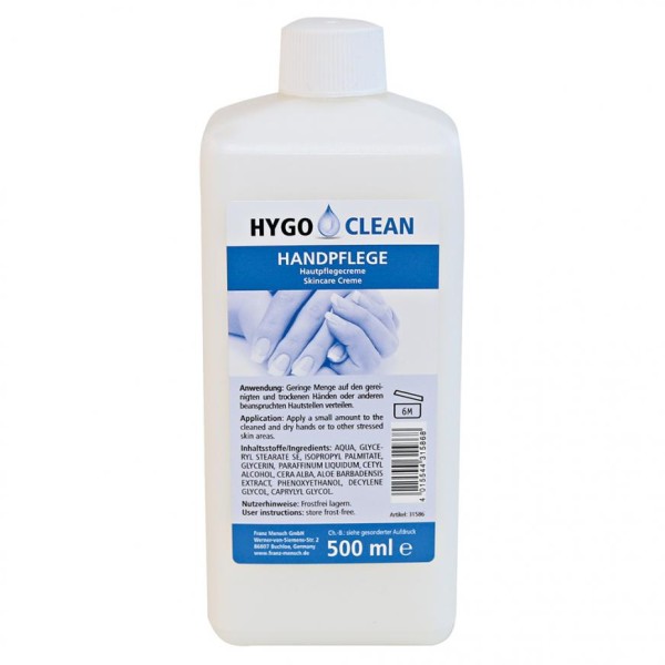 Handpflegecreme Hygo Clean in 500 ml oder 1000 ml Flaschen