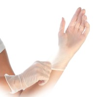 Vinyl Einmalhandschuhe Ideal Fit, puderfrei und lebensmittelecht Vinyl Einmalhandschuhe Ideal Fit, puderfrei und lebensmittelecht