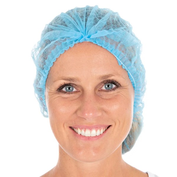 Einweg Klipphaube Eco blau