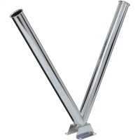 Edelstahl Doppel Lanzenhalter Edelstahl Doppel Lanzenhalter