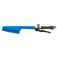 Waschbürste blau mit Handhebelventil Waschbürste blau mit Handhebelventil