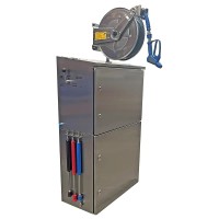 Schaumreinigungsanlage HPJET-Hygienic im abschließbaren Edelstahlgehäuse Schaumreinigungsanlage HPJET-Hygienic im abschließbaren Edelstahlgehäuse