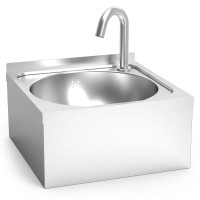 Edelstahl Waschbecken mit Sensorarmatur Edelstahl Waschbecken mit Sensorarmatur