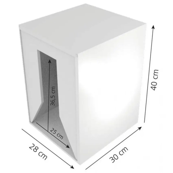 Edelstahl Spender für Besucherkittel und Overalls - Zeichnung