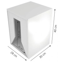 Vorschau: Edelstahl Spender für Besucherkittel und Overalls - Zeichnung Vorschau: Edelstahl Spender für Besucherkittel und Overalls - Zeichnung