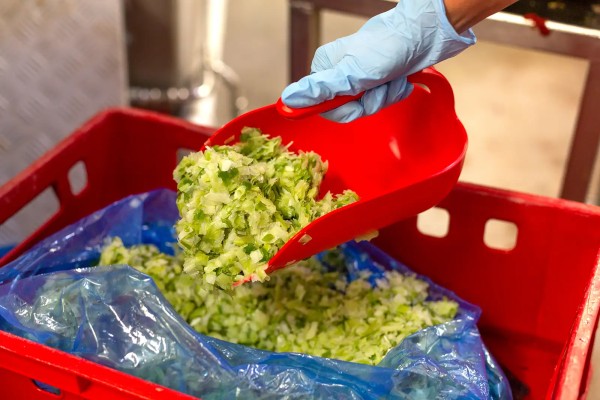 Ergonomische Vikan Handschaufel 2 Liter - zur Zugabe feuchter Zutaten