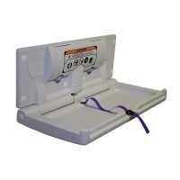 Wandhängender Wickeltisch aus Polyethylen, klappbar Wandhängender Wickeltisch aus Polyethylen, klappbar