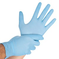Nitrilhandschuhe Safe Light, puderfrei, blau Nitrilhandschuhe Safe Light, puderfrei, blau