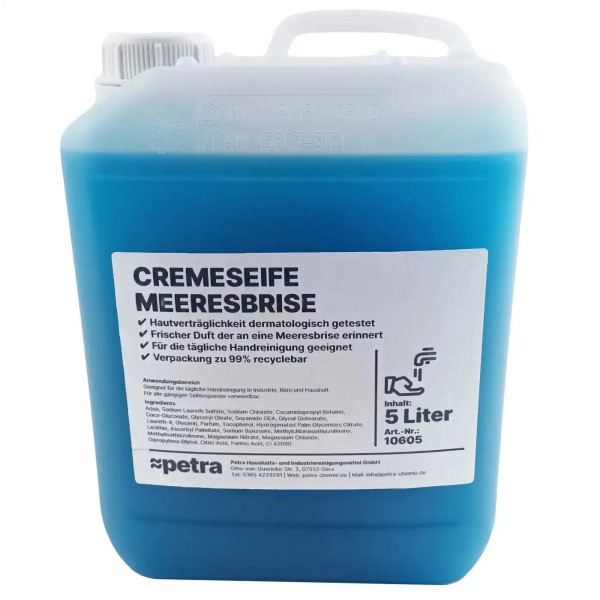 Petra Cremeseife Meeresbrise - 5 Liter Kanister