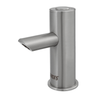Edelstahl Kaltwasserhahn mit Piezo-Taster SLU91NP - 65 mm Auslaufarm Edelstahl Kaltwasserhahn mit Piezo-Taster SLU91NP - 65 mm Auslaufarm