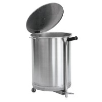 Edelstahl Mülleimer 60 Liter mit Fußpedal Edelstahl Mülleimer 60 Liter mit Fußpedal