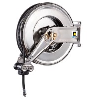 Schlauchaufroller Wasser/Luft mit 10 - 40m Gummischlauch 3/8'', 1/2'', 3/4'' oder 1'' - starre Ausführung Schlauchaufroller Wasser/Luft mit 10 - 40m Gummischlauch 3/8'', 1/2'', 3/4'' oder 1'' - starre Ausführung