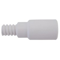 Vikan US-Adapter Ø25mm, weiß - US Außengewinde auf Vikan Innengewinde Vikan US-Adapter Ø25mm, weiß - US Außengewinde auf Vikan Innengewinde