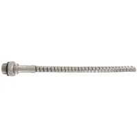 Edelstahl Schlauchtülle 13 mm mit Knickschutzfeder und 1/2'' BSP-Außengewinde Edelstahl Schlauchtülle 13 mm mit Knickschutzfeder und 1/2'' BSP-Außengewinde
